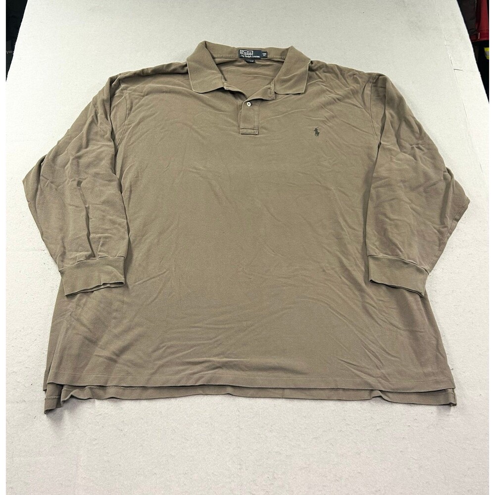 Polo Ralph Lauren Men’s 5xB Long Sleeve Shirt Olive Taupe Khaki